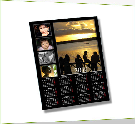 Calendario impresion A3 negro Calendario impresion A3 negro